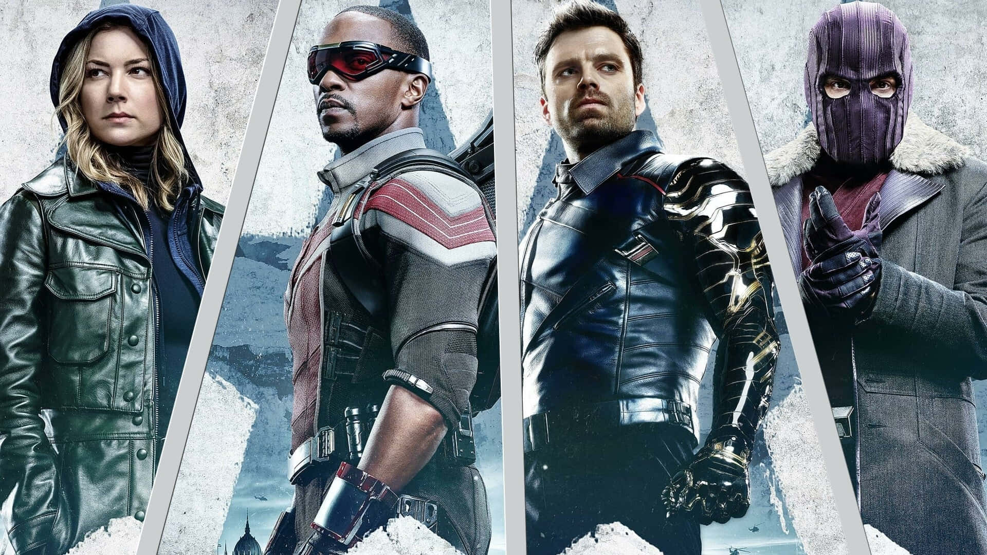 The Falcon And The Winter Soldier Movie Characters Wallpaper