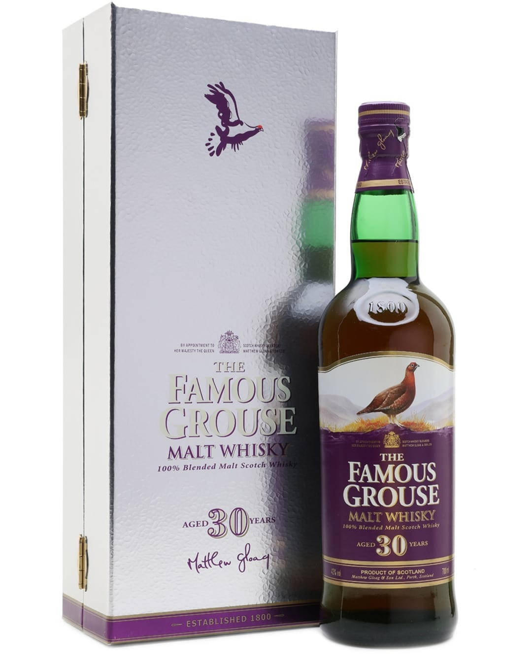 Ilfamoso Whisky The Famous Grouse Di 30 Anni. Sfondo