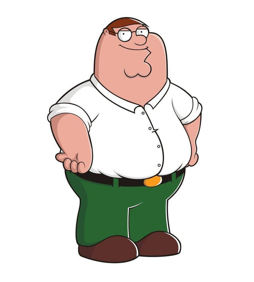 The Fat And Smiling Peter Griffin Wallpaper