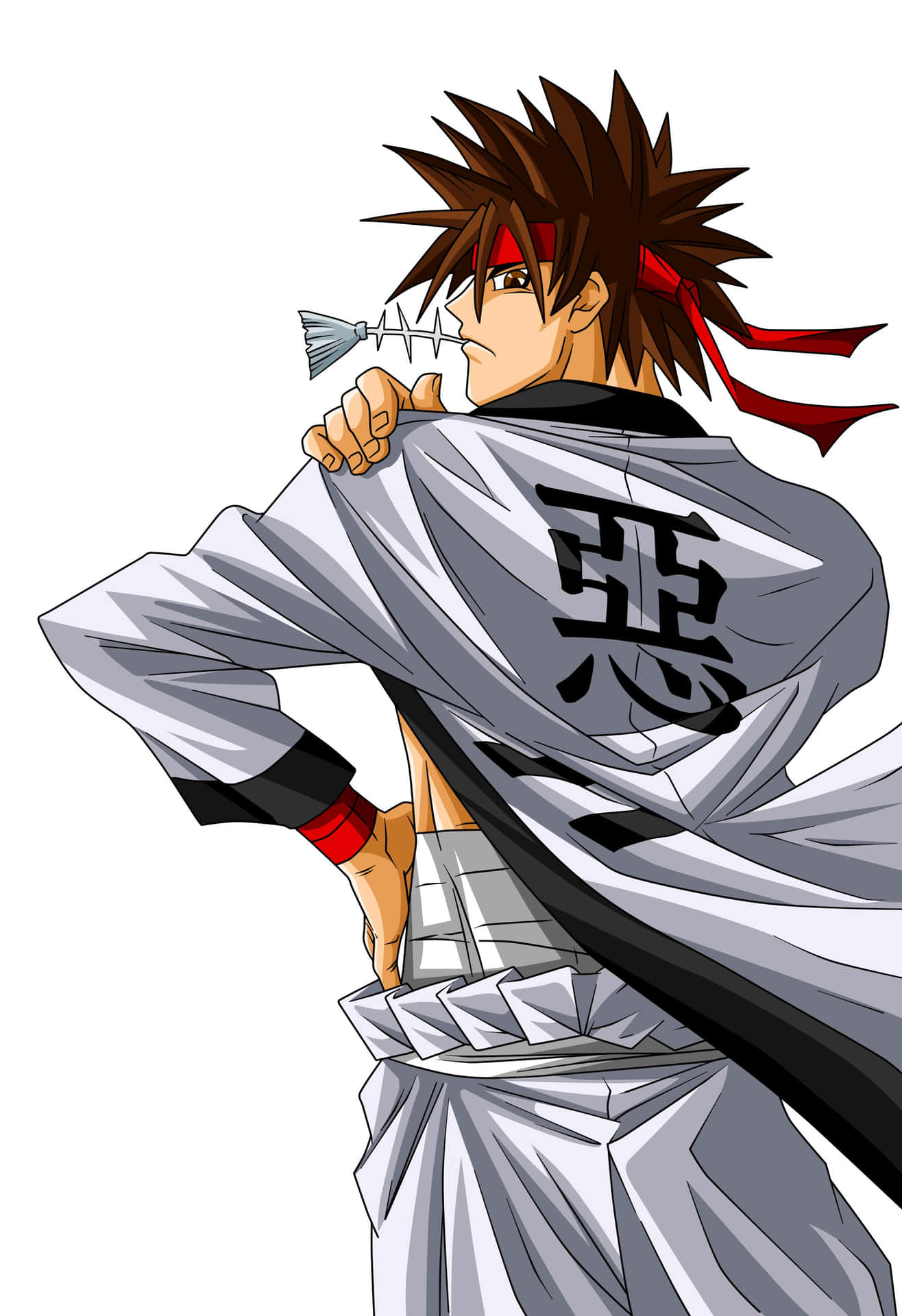 The Fierce Fighter, Sanosuke Sagara In Action Wallpaper