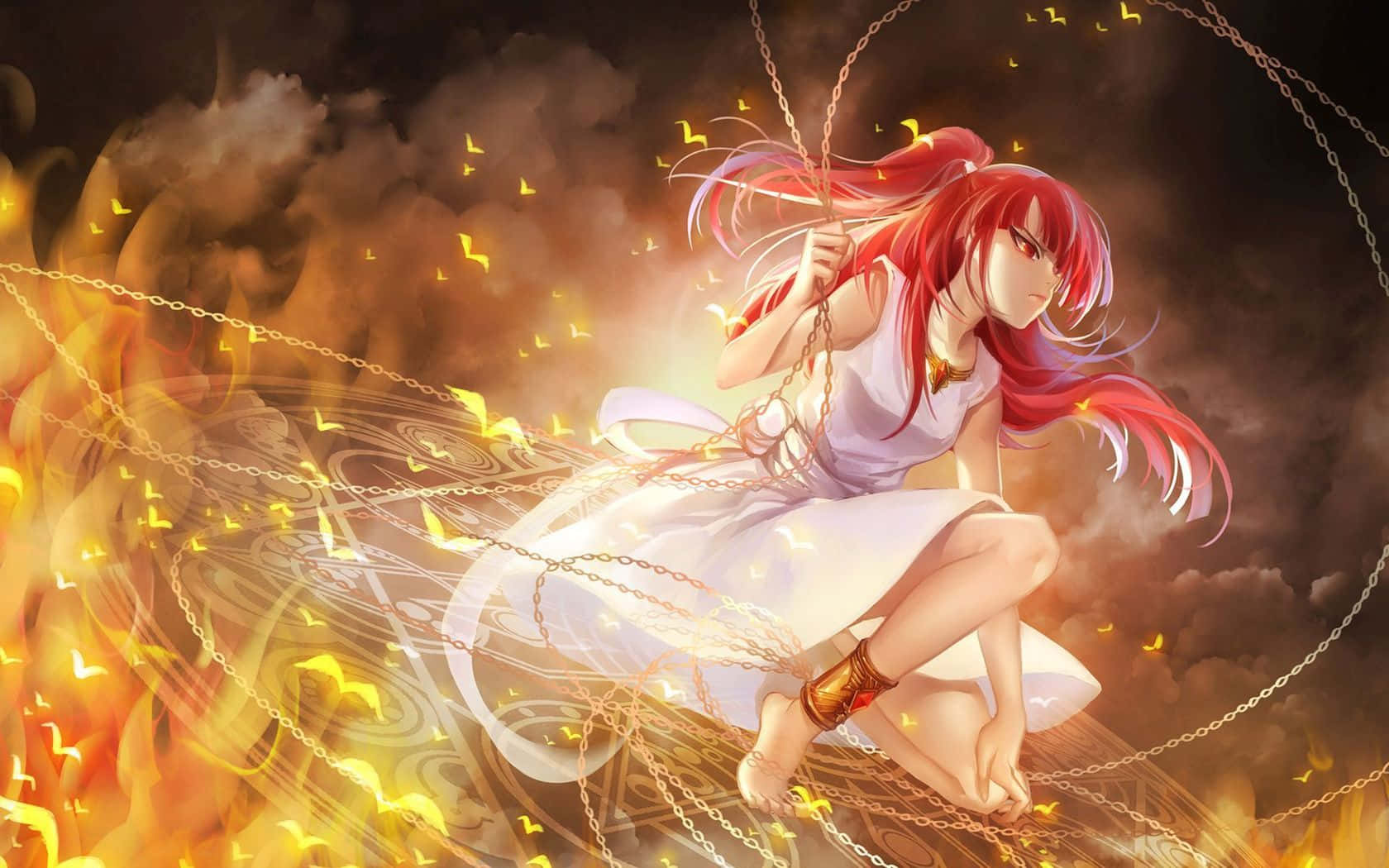 The Fire Dancer Morgiana - Magi Anime Wallpaper