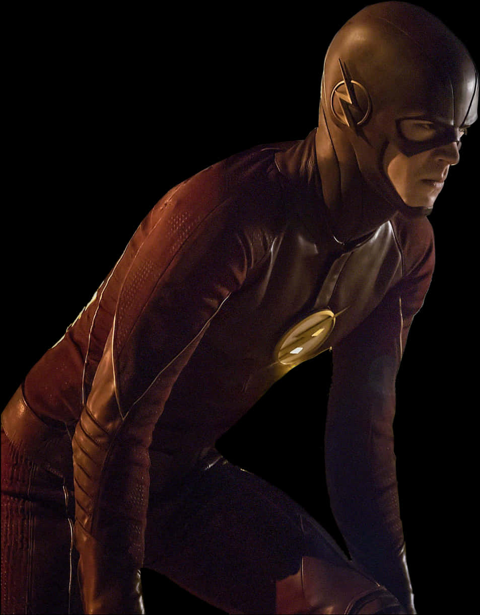 The_ Flash_in_ Action_ Pose PNG