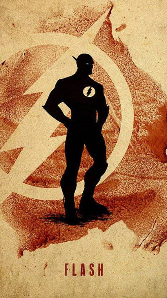 The Flash iPhone Silhouette Wallpaper
