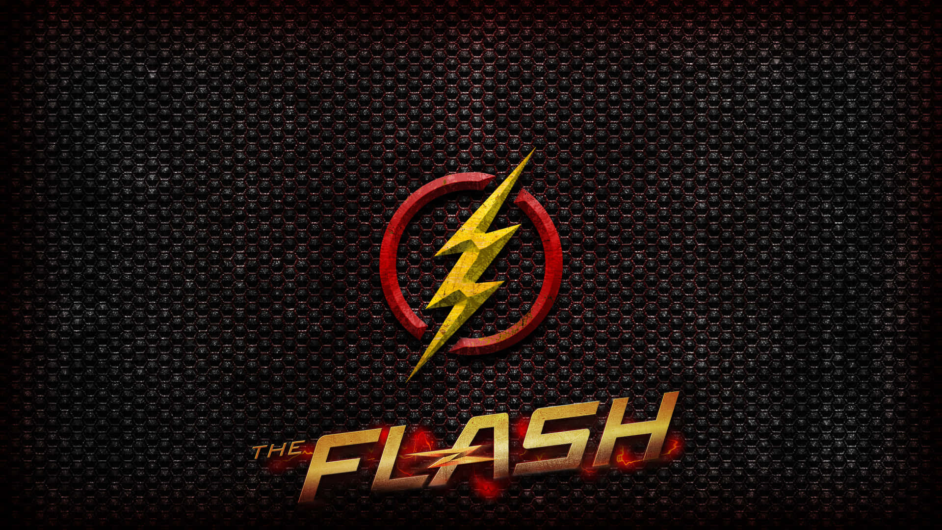 The Flash Logo Background Wallpaper