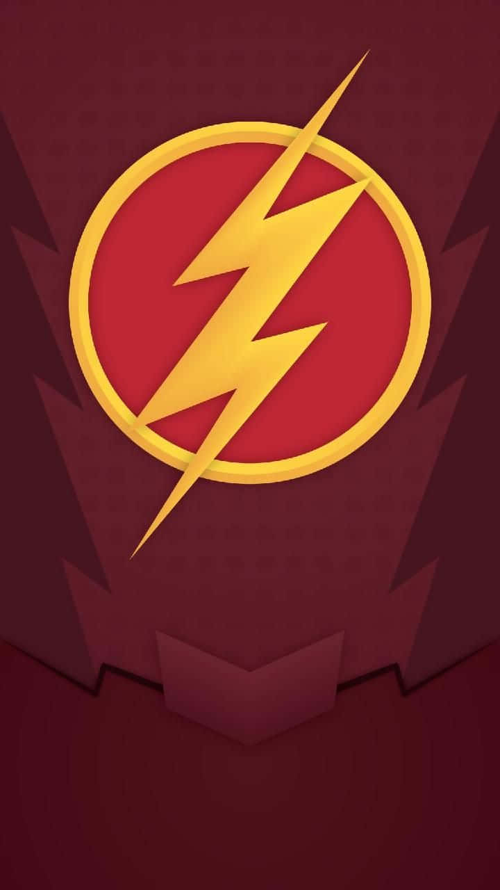 The Flash Logo Punaisella Taustalla Taustakuva