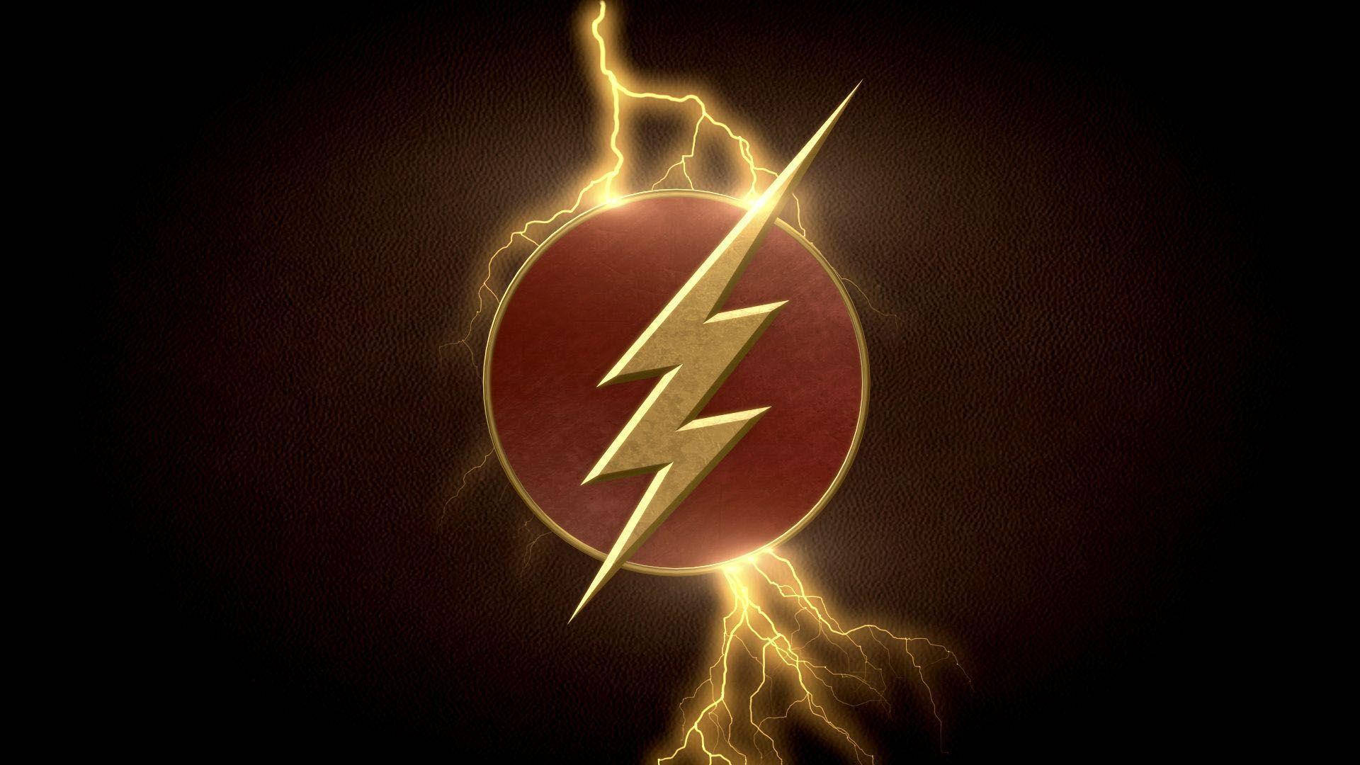 The Flash Movie Lightning Emblem Wallpaper