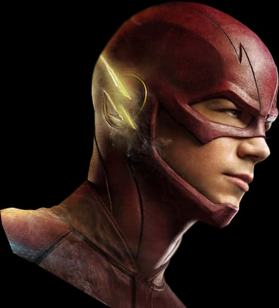 Download The Flash Profile Portrait | Wallpapers.com