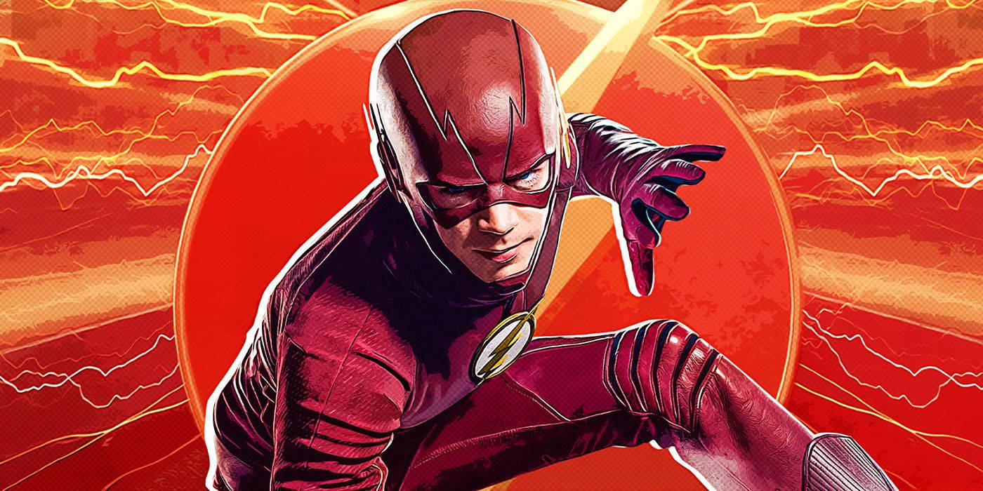 The Flash Superhero Running Fast Background