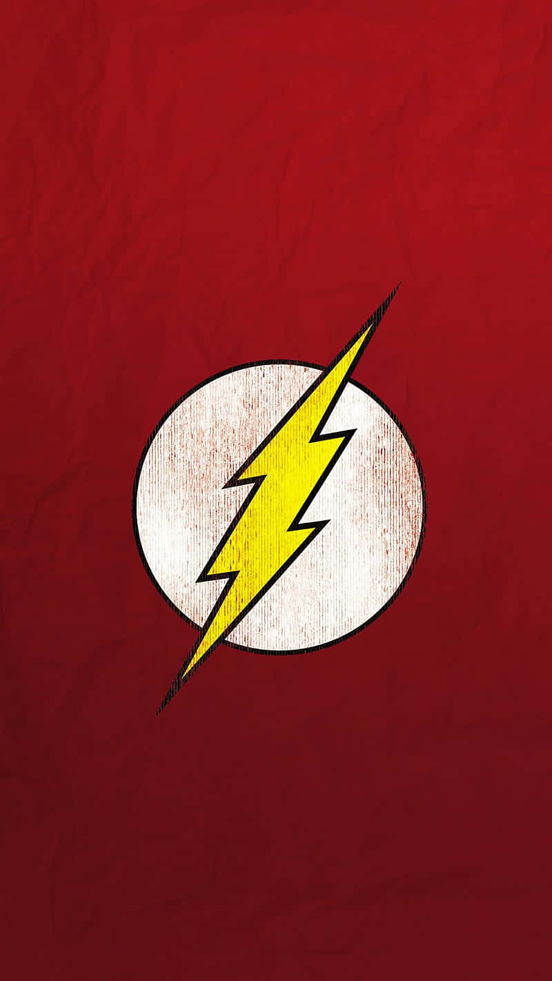 The_ Flash_ Symbol_on_ Red_ Background.jpg Wallpaper