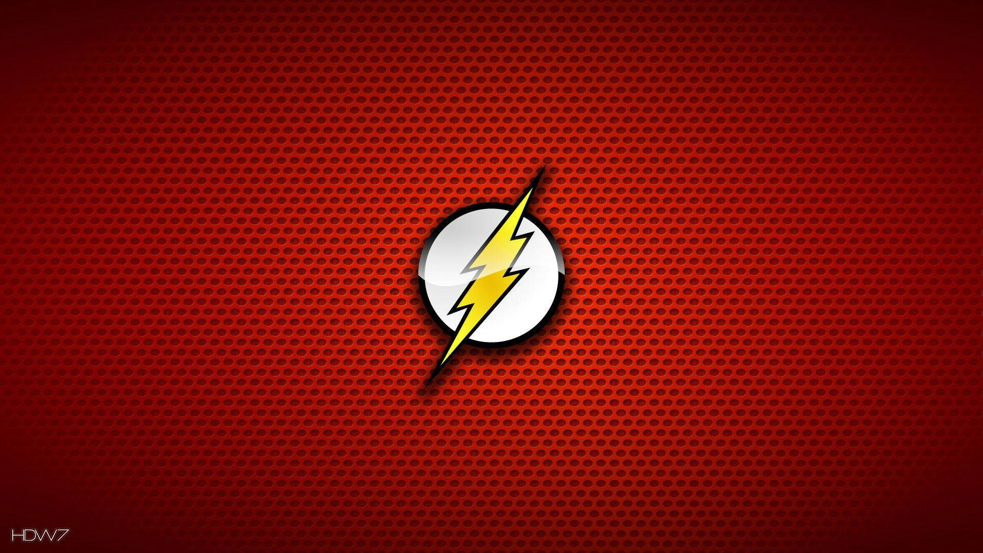 The Flash Symbol Red Background