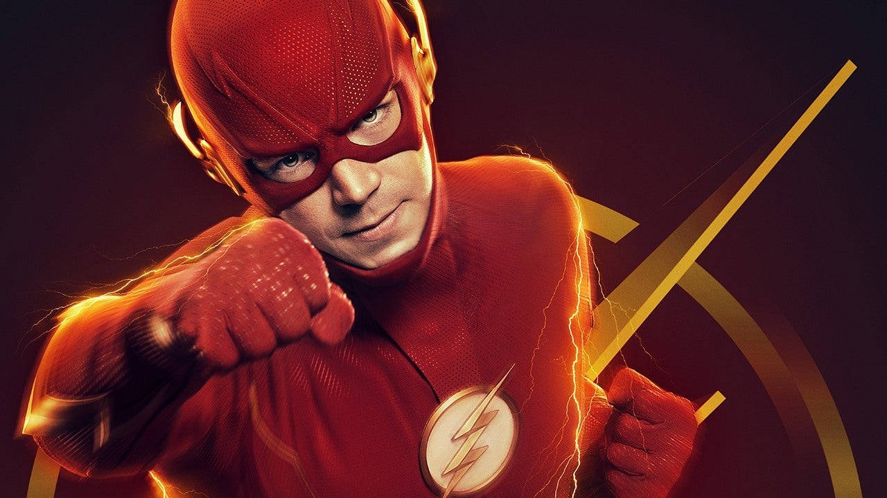 The Flash With Fast Lightning Symbol Background