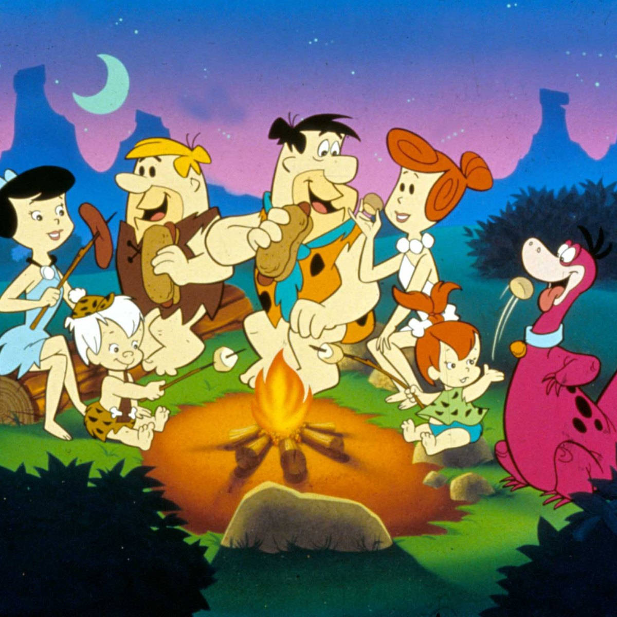 The Flintstones Campfire Background