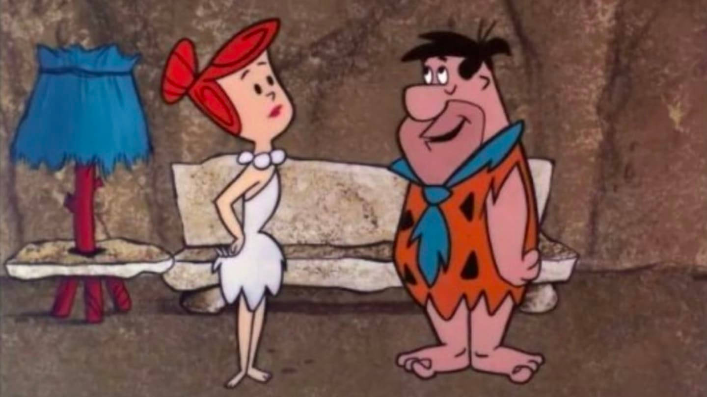 Asala De Estar Dos Flintstones. Papel de Parede