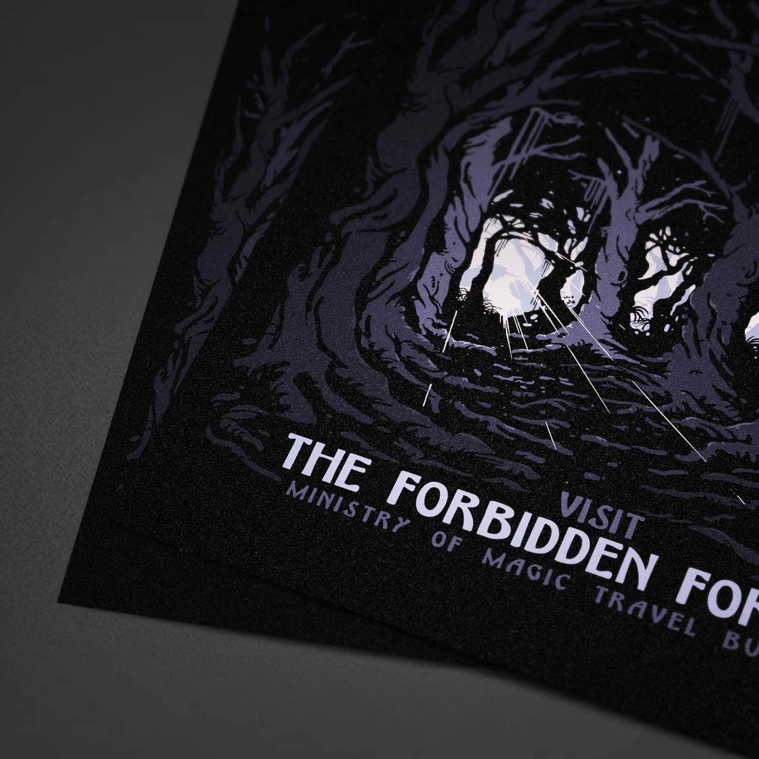 A Mystical Journey Through The Forbidden Forest Wallpaper