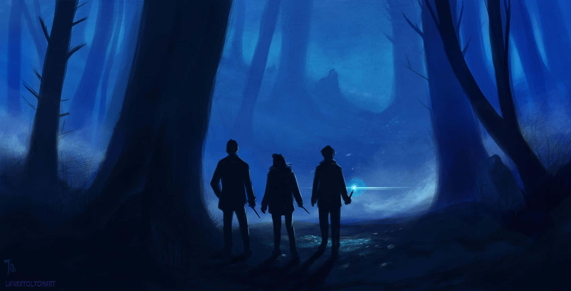Explore the Mysteries of the Forbidden Forest Wallpaper