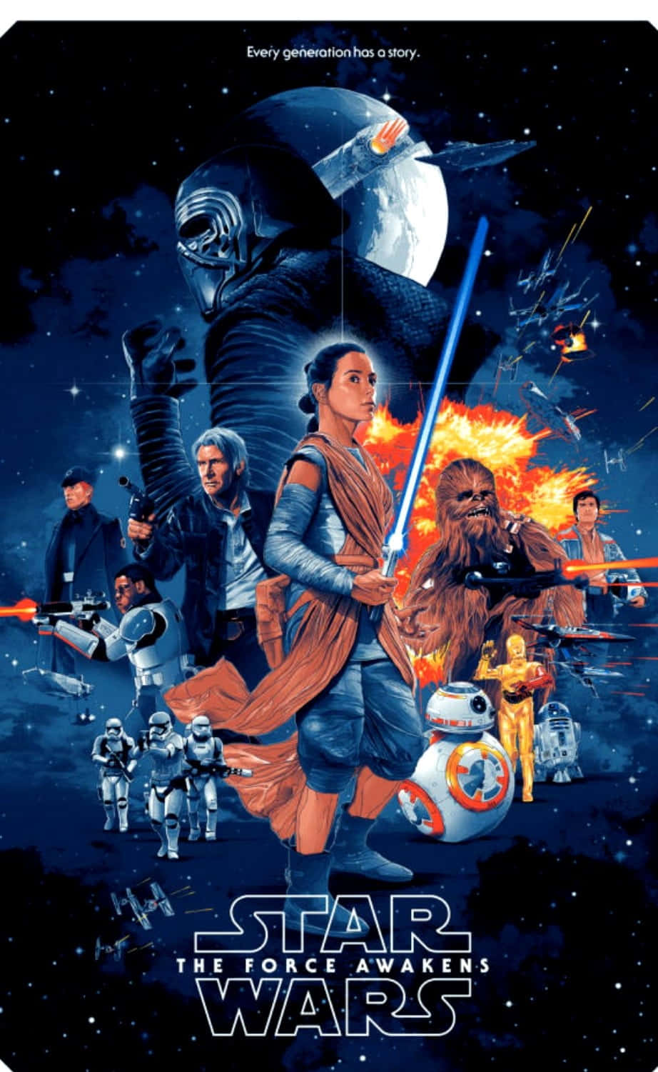 Star Wars The Force Awakens Poster Wallpaper