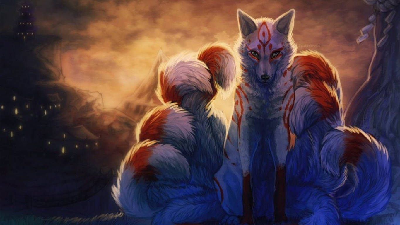 The Forest Nine Tailed Fox Wallpaper