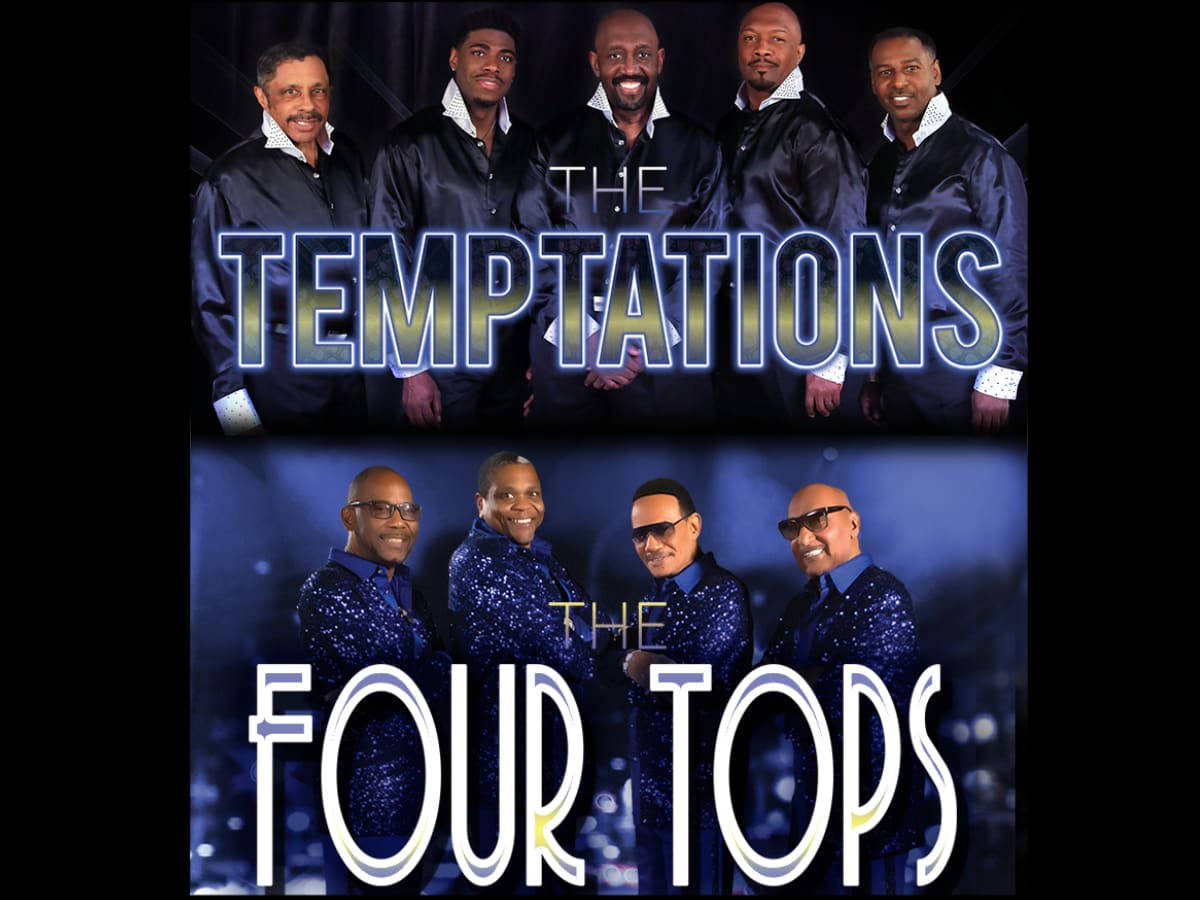 The Four Tops And The Temptations Concert Poster Wallpaper