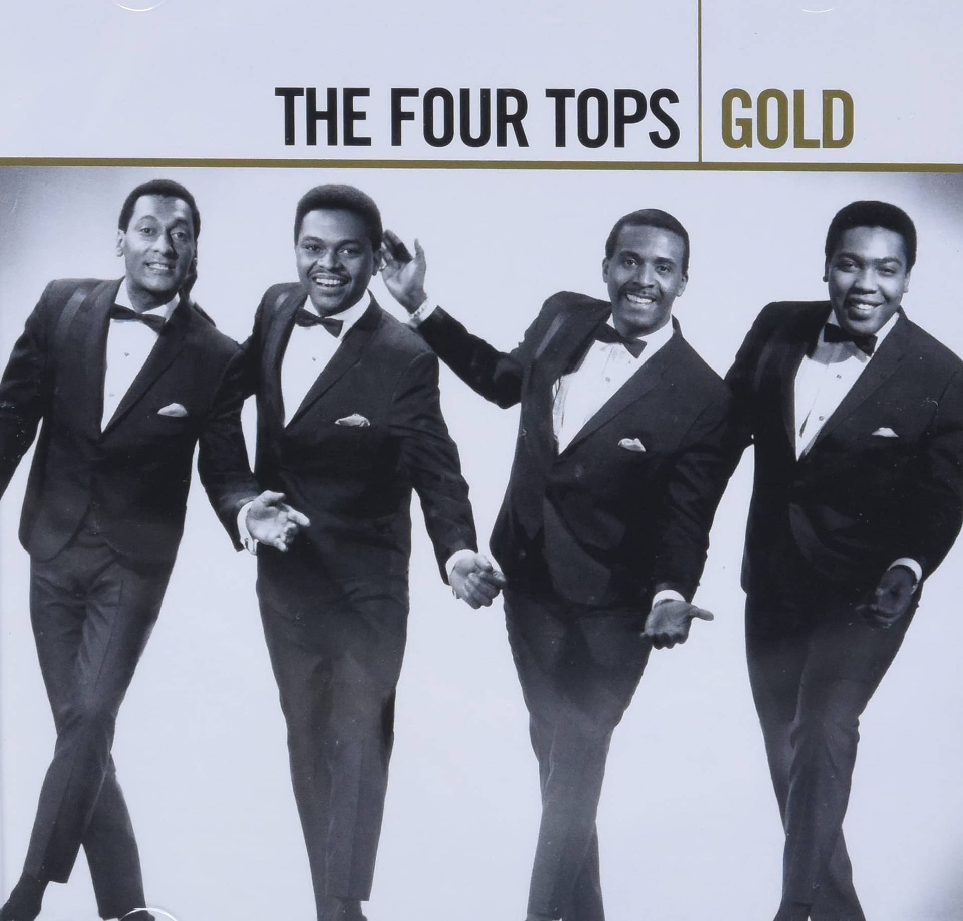 Laportada Del Álbum De Oro De The Four Tops En Cd. Fondo de pantalla