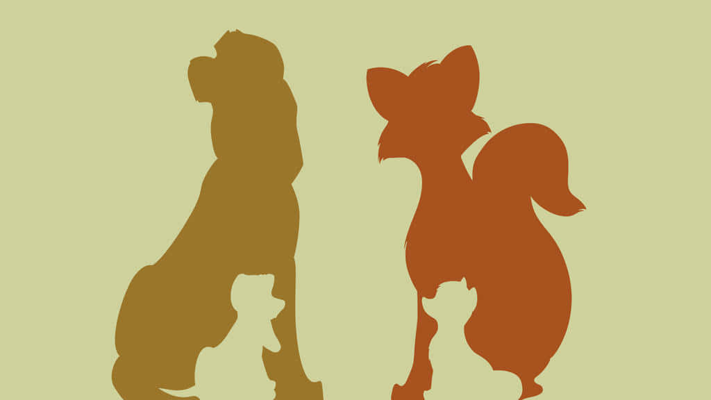 Todd and Copper from The Fox and the Hound Wallpaper