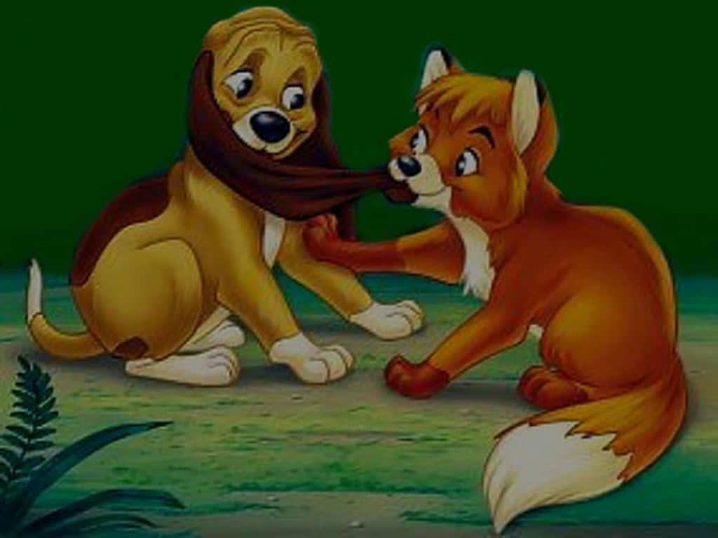 The Fox and The Hound: Lifelong Friends Wallpaper