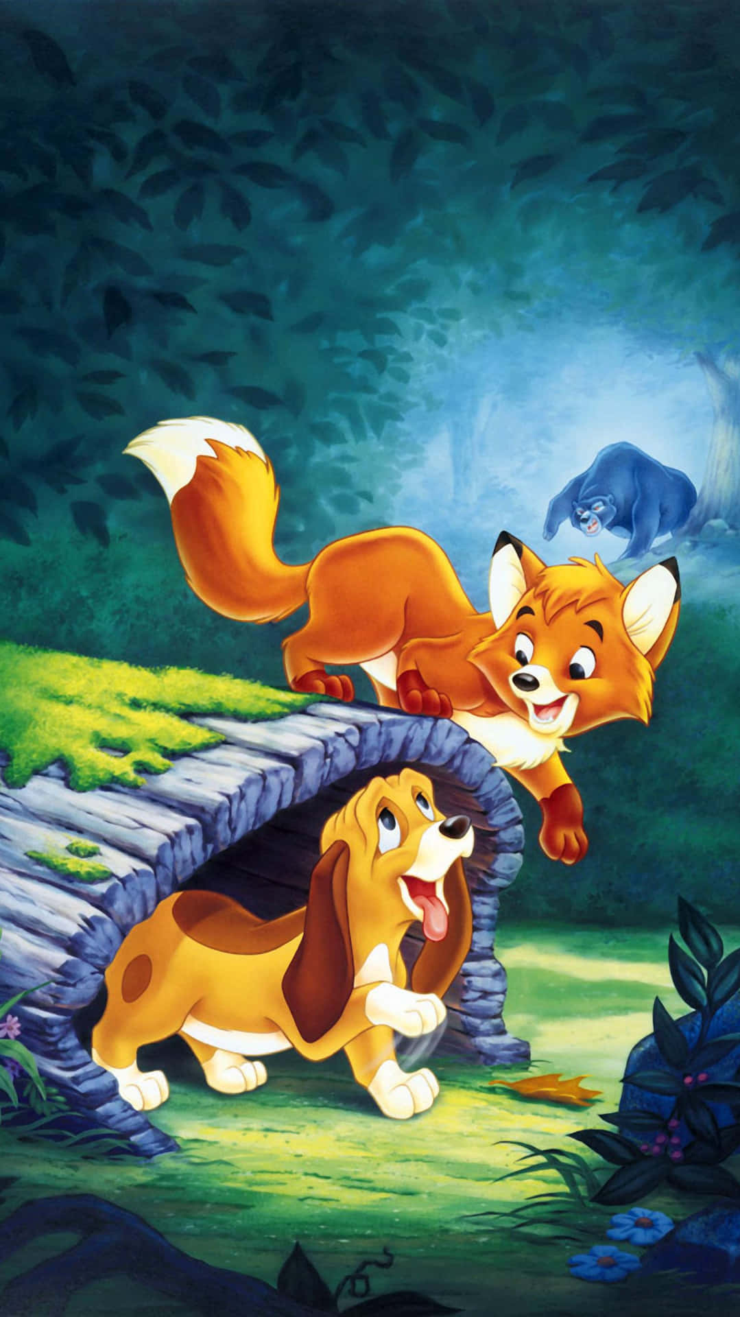 The Fox and the Hound - Unlikely Friends Wallpaper