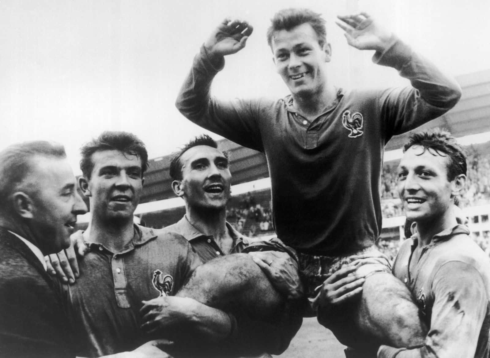 The French Players Douis Lerond Fontaine And Vincent 1958 Wallpaper
