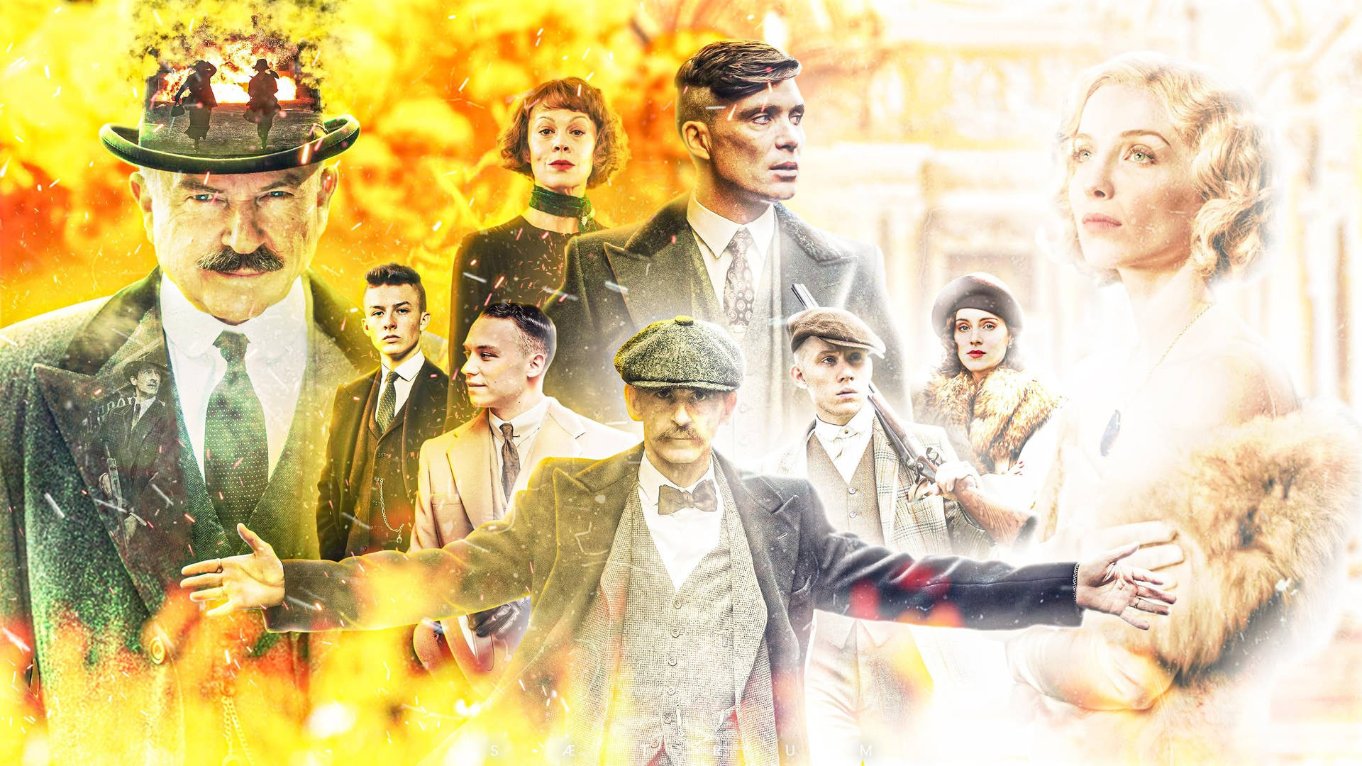 The Full Cast Of Peaky Blinders Background