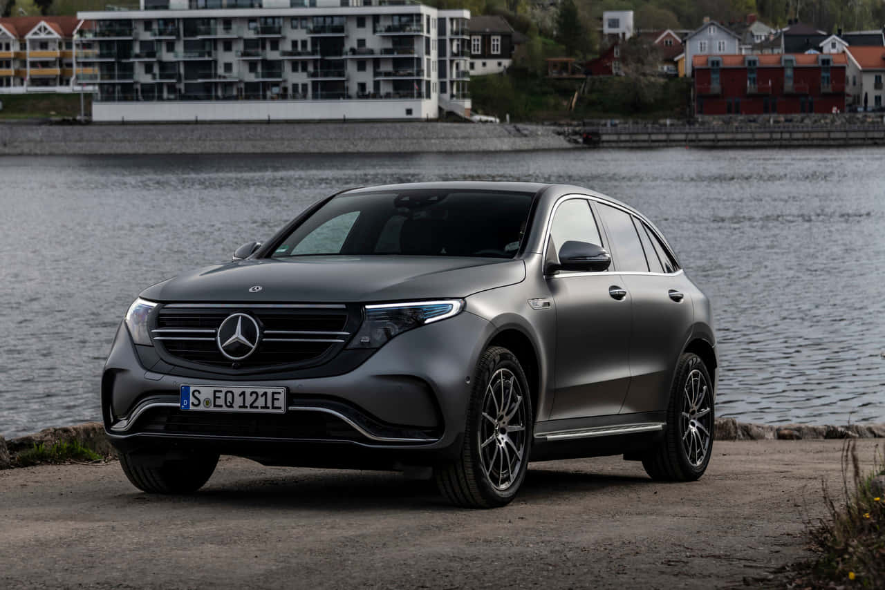 The Future Of Mobility: All-electric Mercedes Benz Eqc Wallpaper