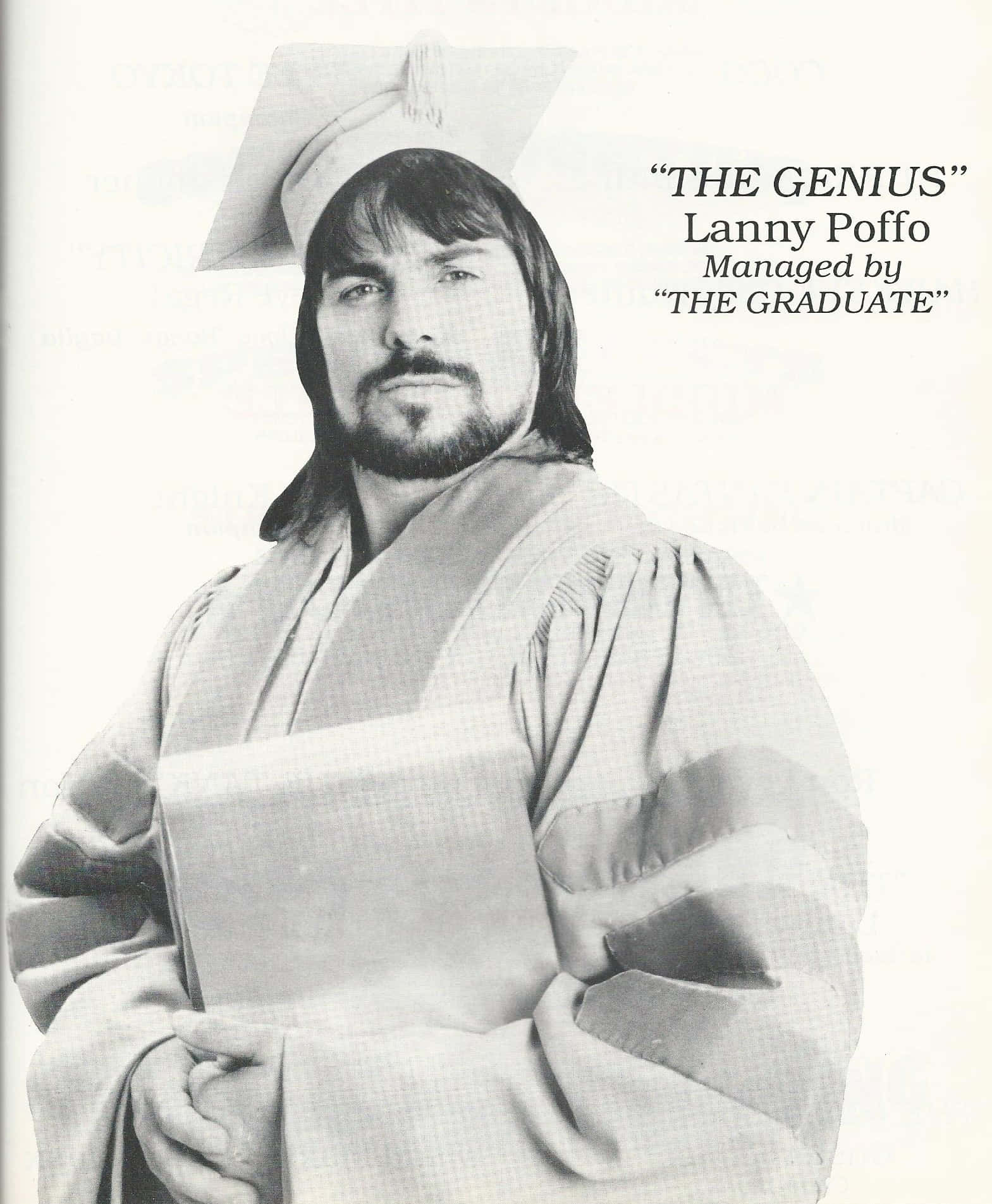 Caption: Pro-Wrestler "The Genius" Lanny Poffo Showcasing His Athleticism Wallpaper