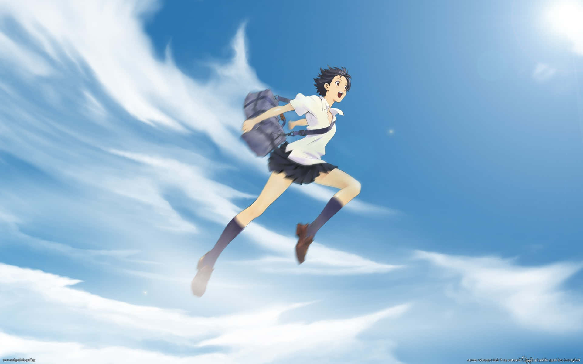 Makoto Konno embarks on a time-leaping journey in The Girl Who Leapt Through Time Wallpaper