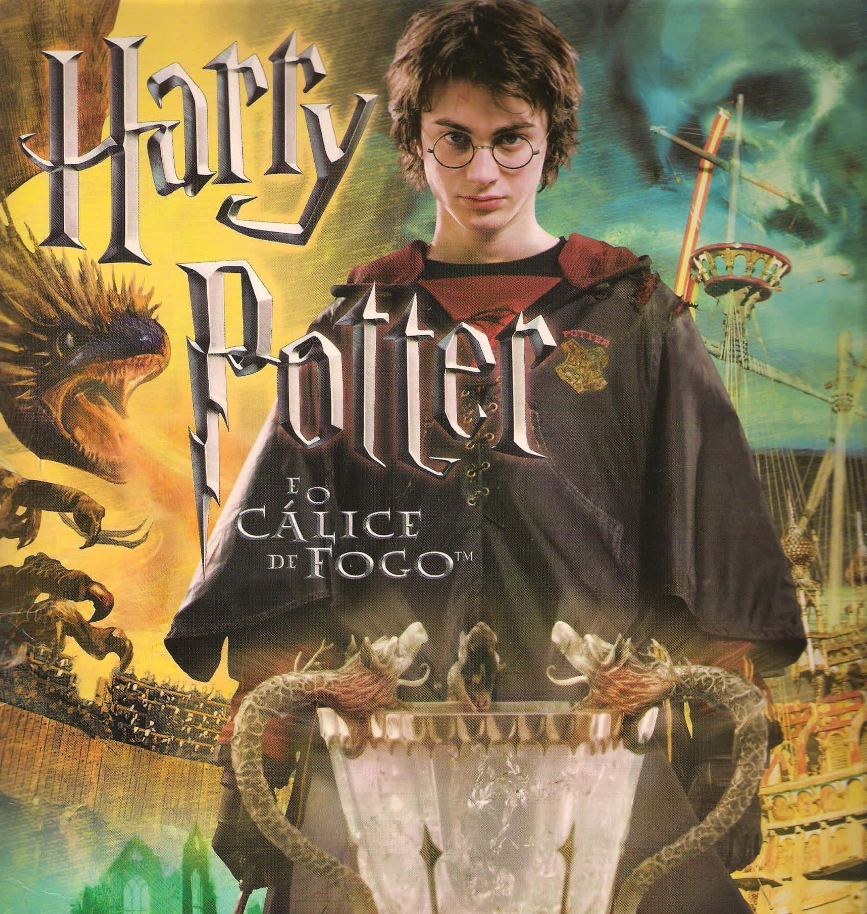 Elcáliz De Fuego, La Cuarta Entrega De La Serie De Libros De Harry Potter. Fondo de pantalla