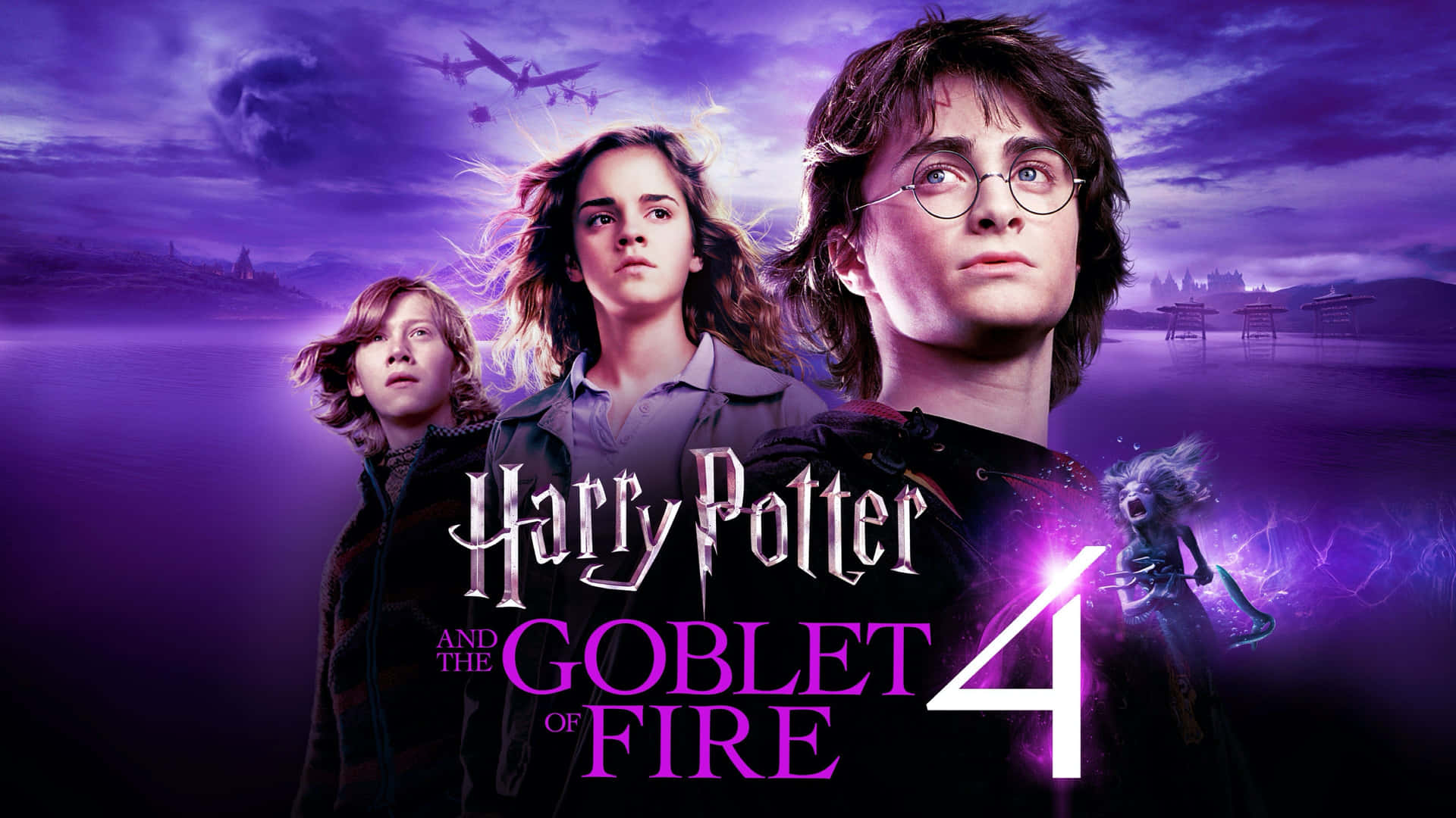 Harry Potter faces The Goblet of Fire Wallpaper