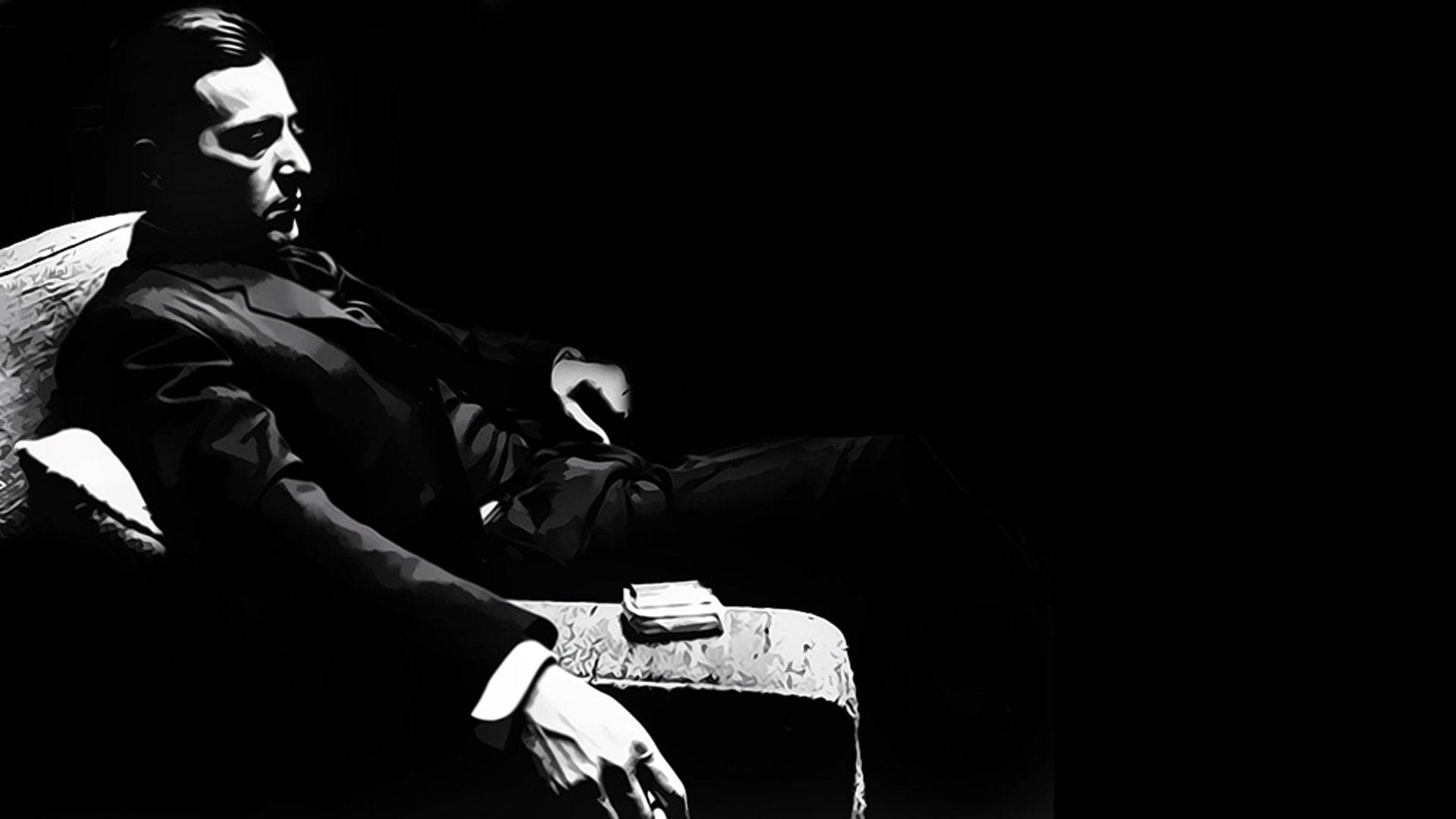 The Godfather Black And White Michael Wallpaper