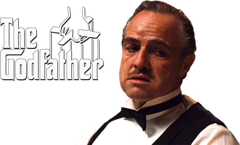 The Godfather Classic Movie Logoand Character PNG