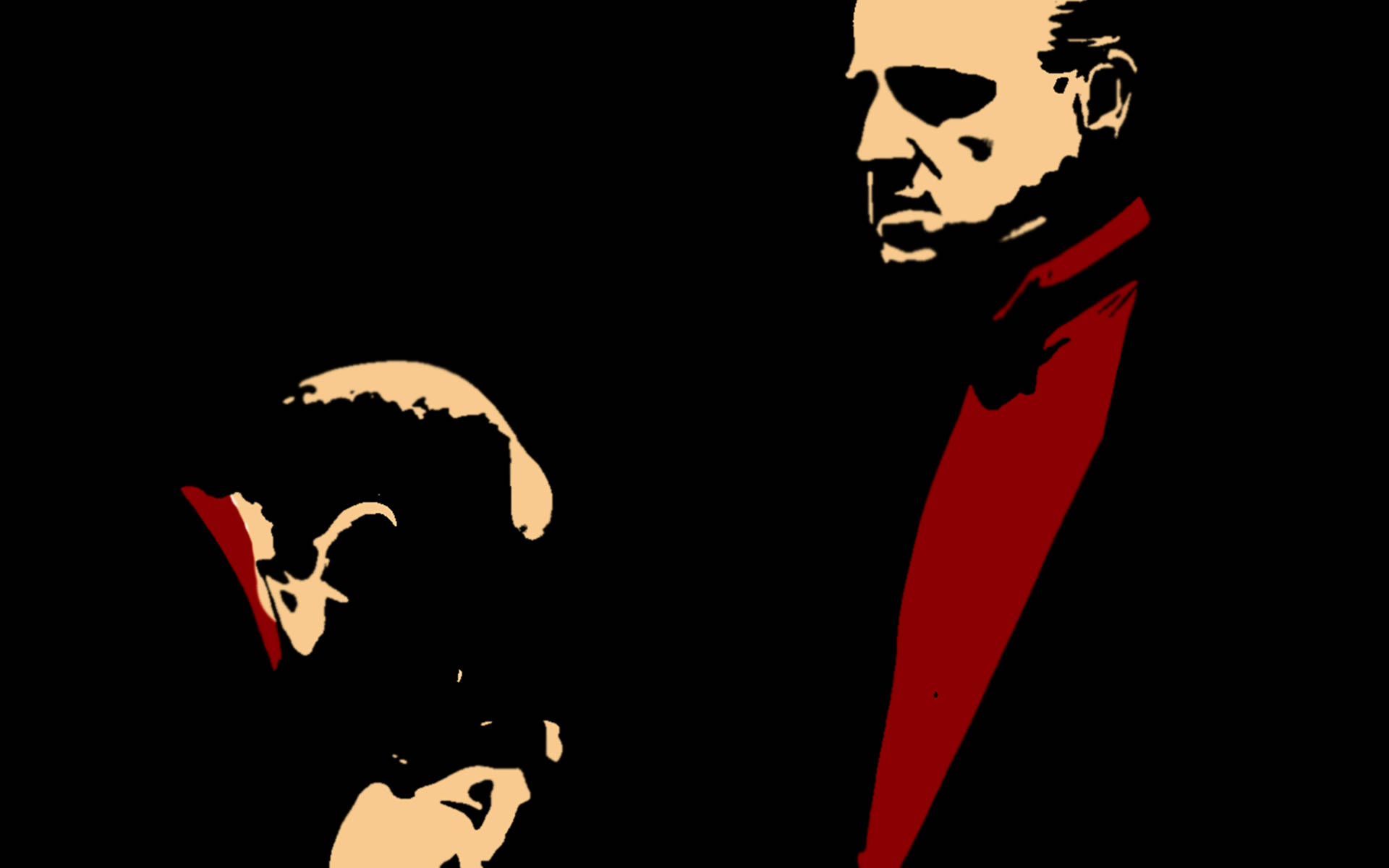 The Legendary Godfather - Vito Corleone's Hand-Kissing Ritual Wallpaper