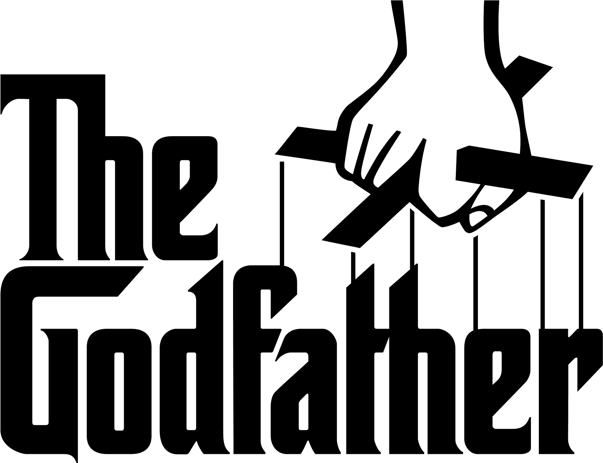 The Godfather Logowith Puppeteer Hands PNG