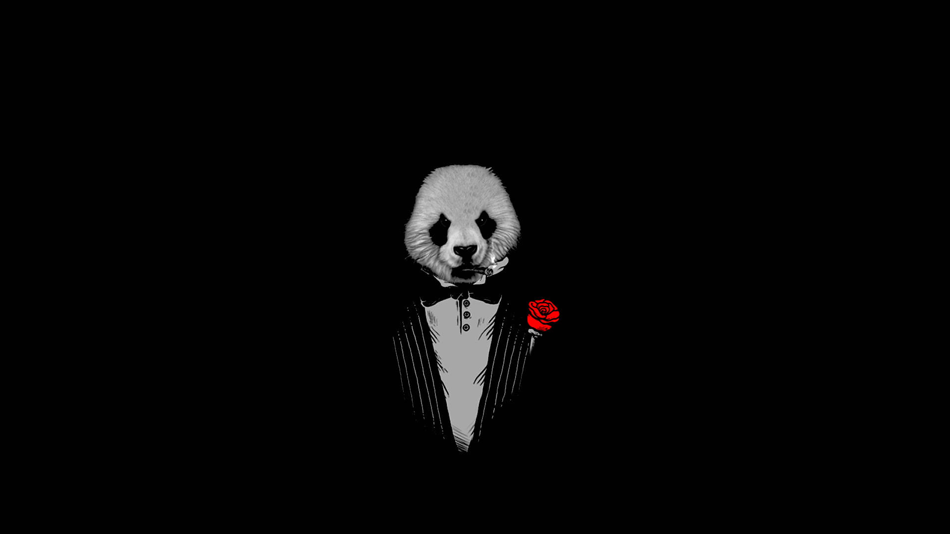 The Godfather Panda In Suit Wallpaper