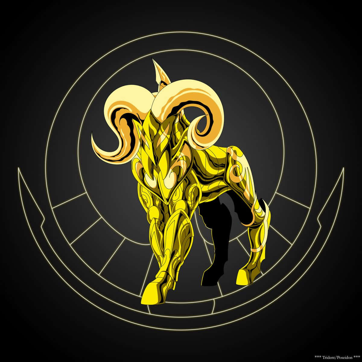 The Gold Saint - Aries Mu In His Armor Wallpaper