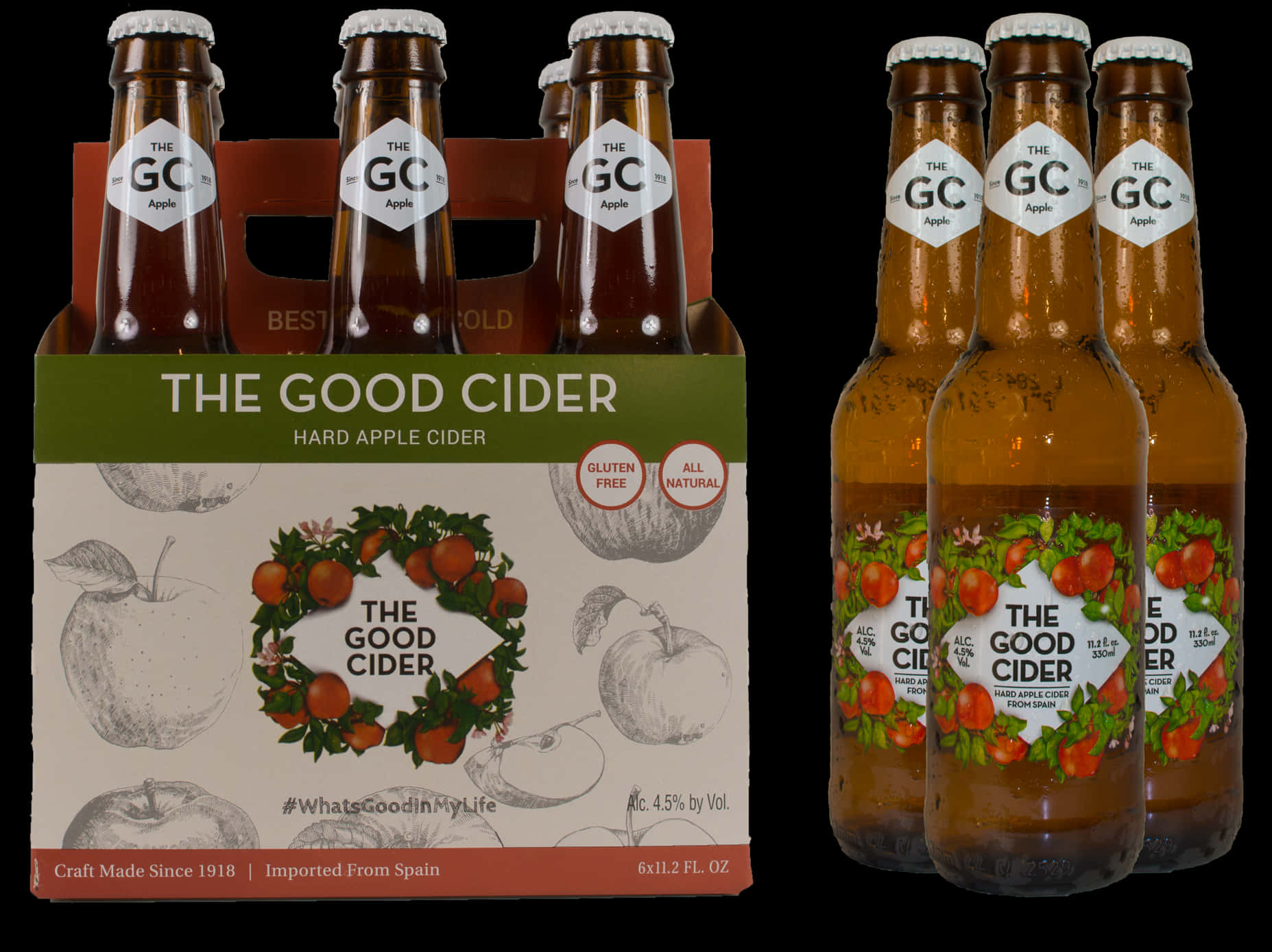 The Good Cider Hard Apple Packaging PNG