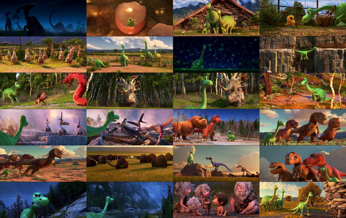 The Good Dinosaur Collage Wallpaper