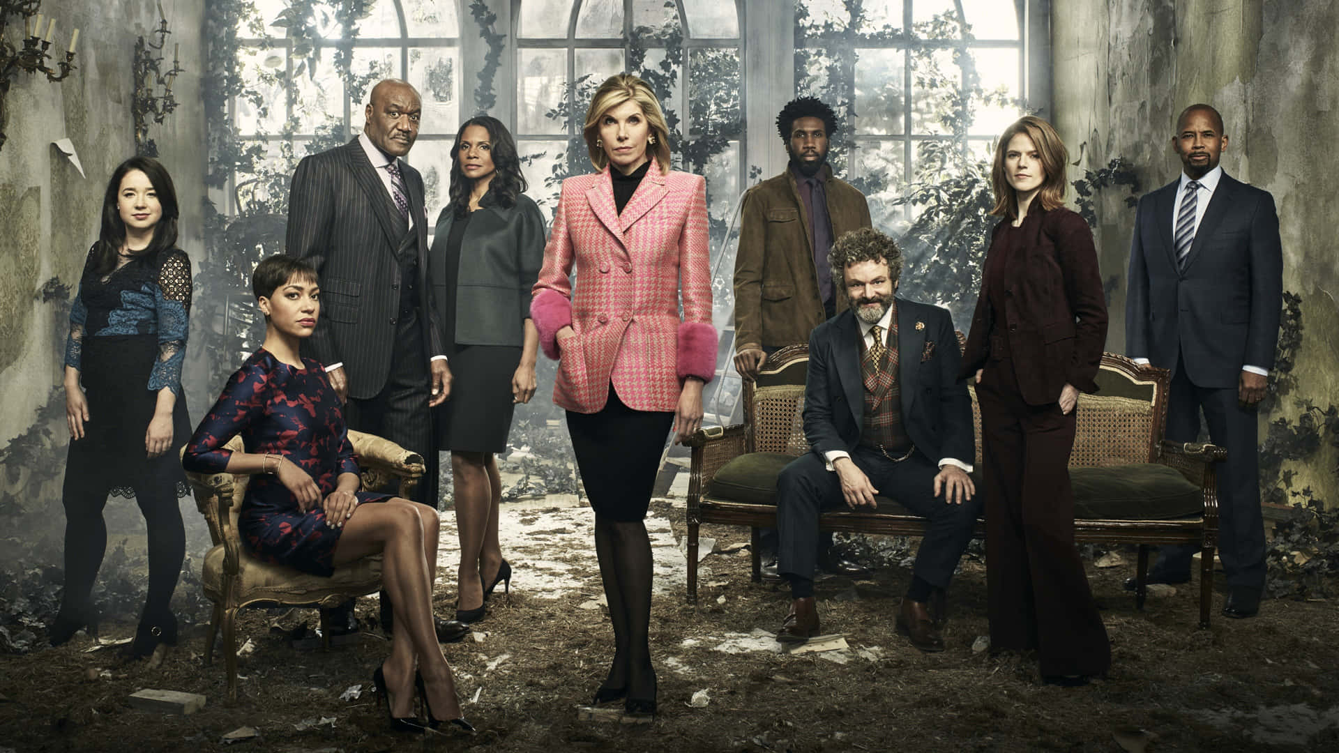 The Good Fight Cast Promoteringsbilde Bakgrunnsbildet