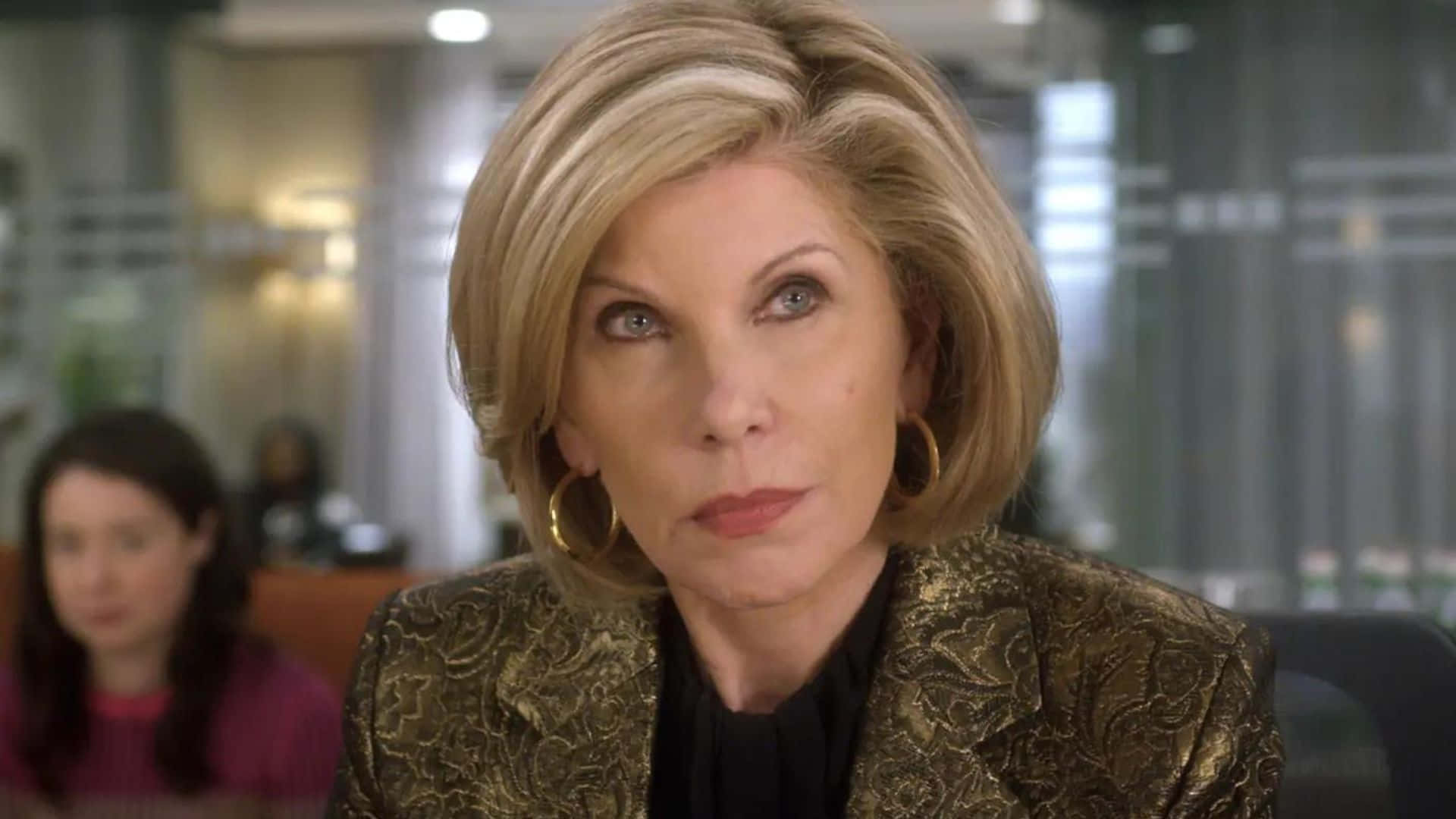 The Good Fight Intens Jurist Blikk Bakgrunnsbildet