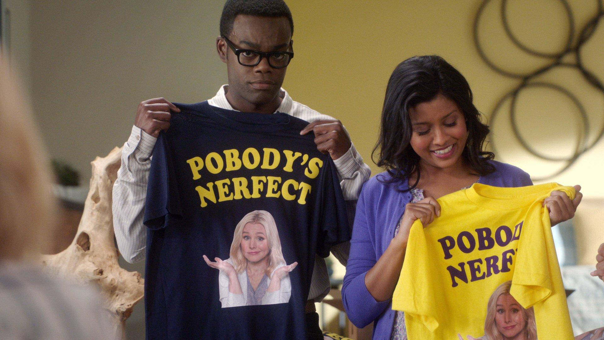 The Good Place Vicky And Chidi Wallpaper