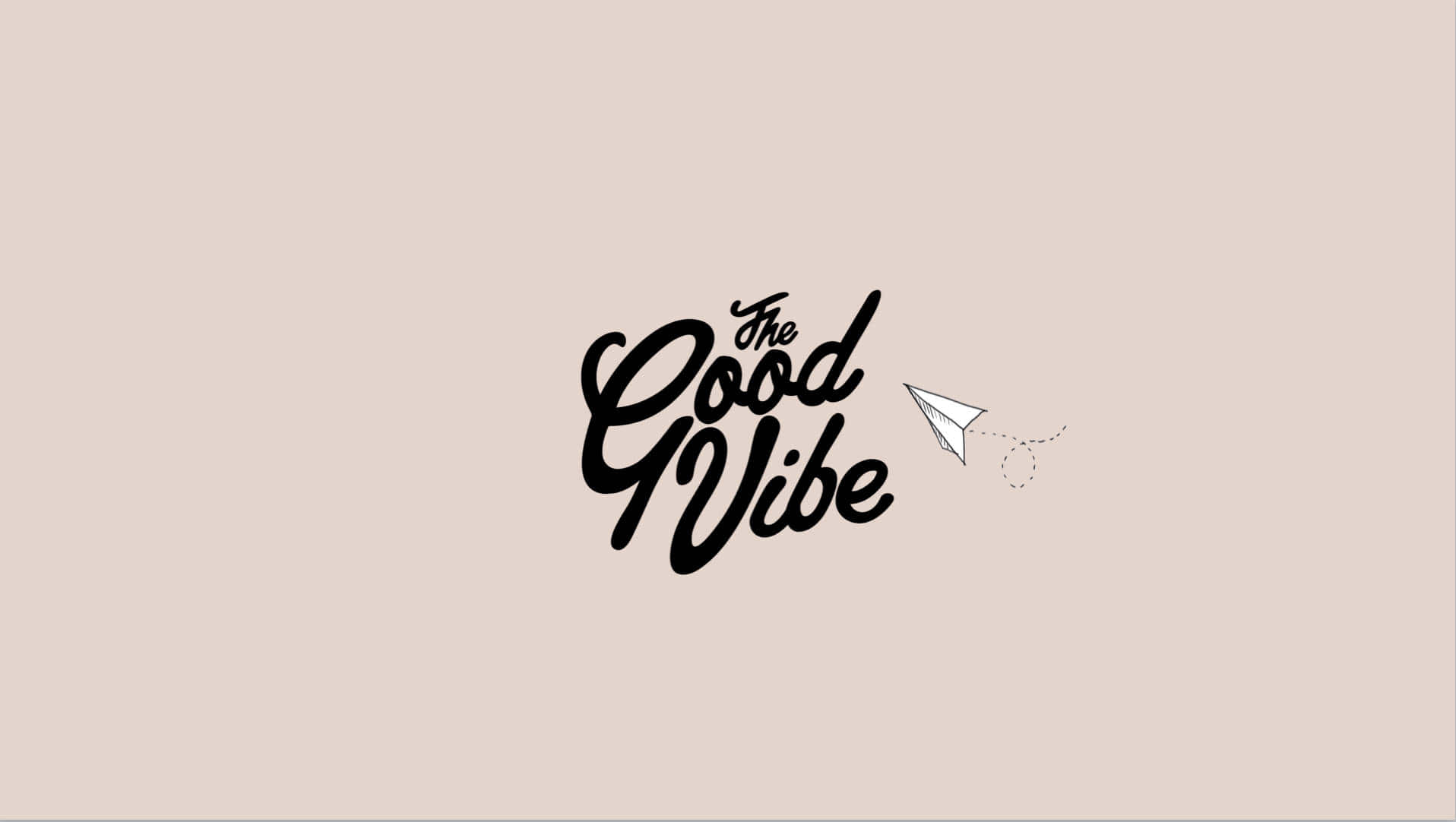 The Good Vibe Logo Wallpaper