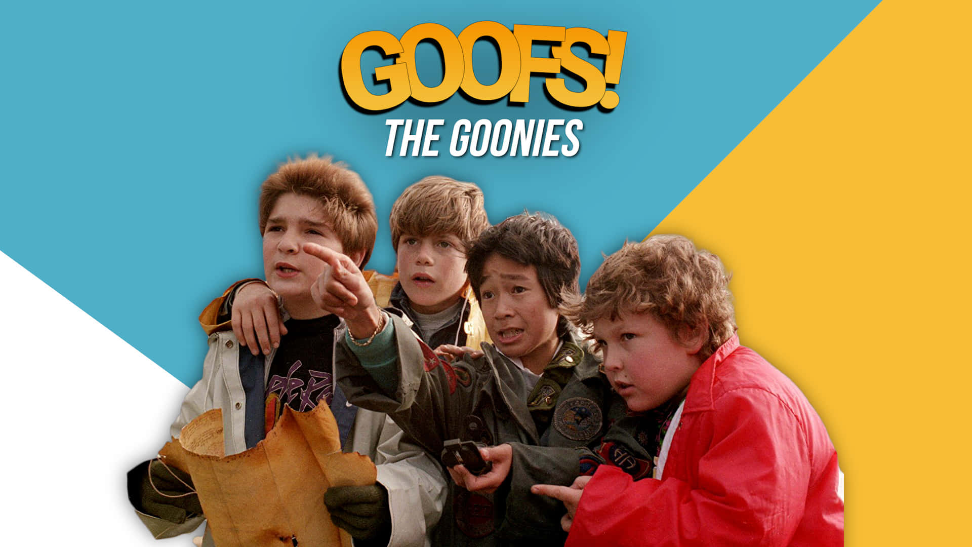 De Goonies Avontuurlijke Scène Achtergrond