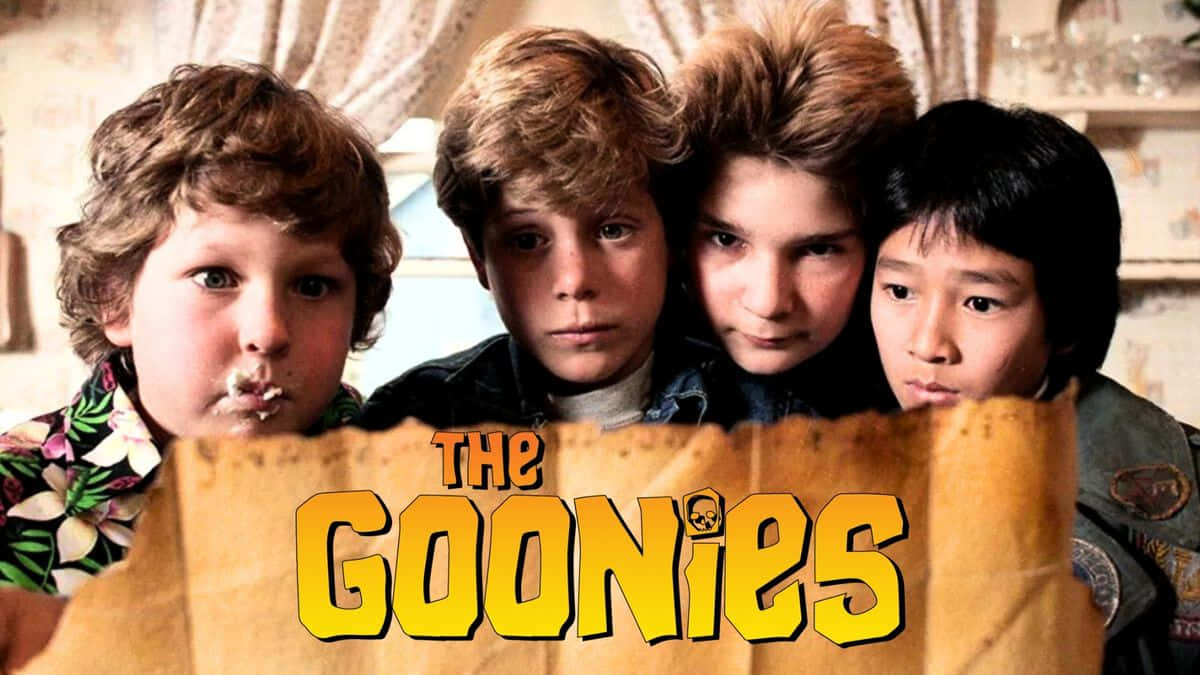 De Goonies Groep Portret Achtergrond