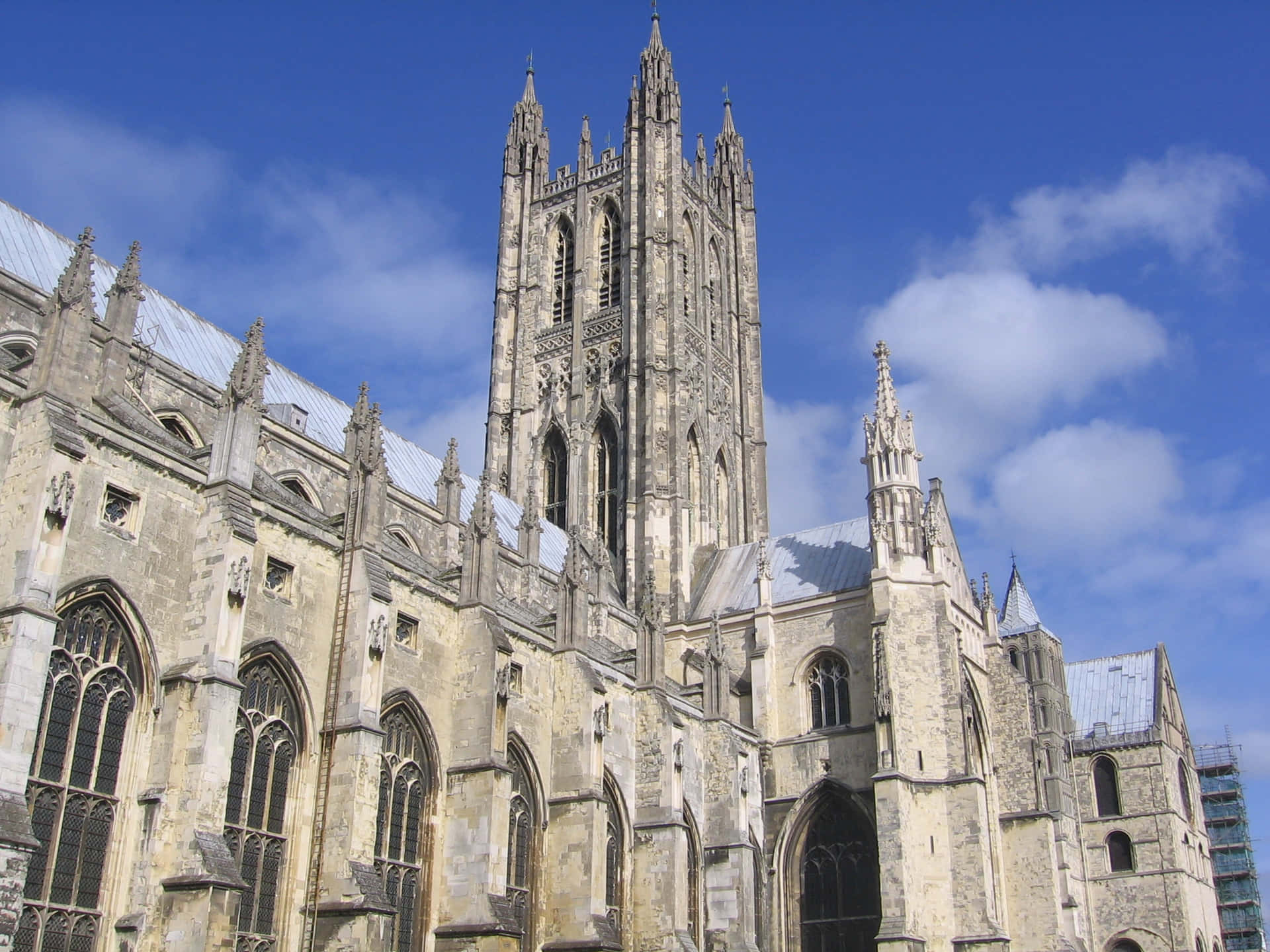The Gothic Exteriors Of Canterbury Cathedral Wallpaper