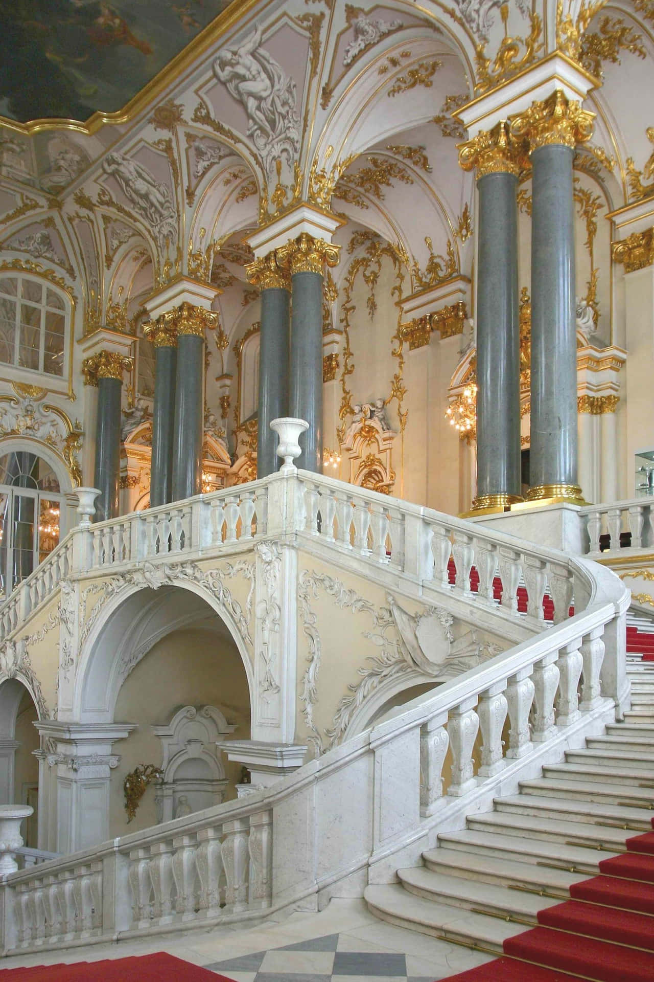 The Grand Staircase Hermitage Wallpaper