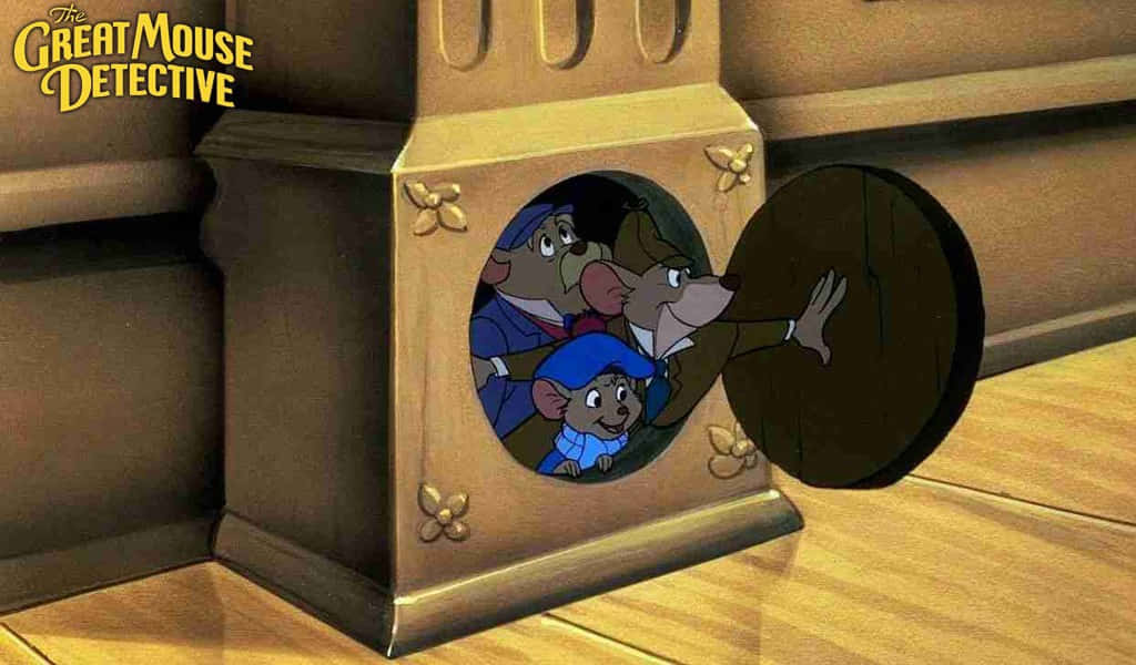 Basil and Dr. Dawson in The Great Mouse Detective Wallpaper